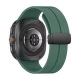 Curea silicon compatibila cu Samsung Watch Ultra 47mm, Alb