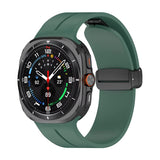 Curea silicon compatibila cu Samsung Watch Ultra 47mm, Alb