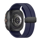 Curea silicon compatibila cu Samsung Watch Ultra 47mm, Alb