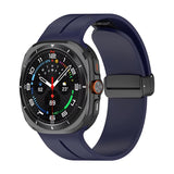Curea silicon compatibila cu Samsung Watch Ultra 47mm, Alb