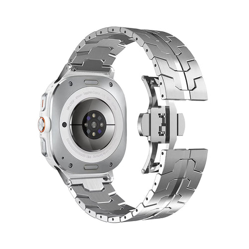 Curea otel inoxidabil compatibila cu Galaxy Watch Ultra 47mm, Argintiu