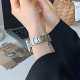 Curea otel inoxidabil compatibila cu Galaxy Watch 4 40mm, Galaxy Watch 4 44mm, Argintiu