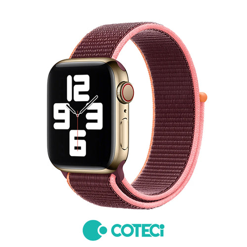 Curea COTECi nylon compatibila cu Watch Series 3 42mm, Watch Series 4 44mm