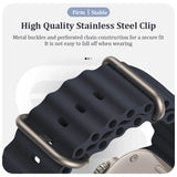 Curea silicon compatibila cu Watch Series 3 42mm, Watch Series 4 44mm, Verde