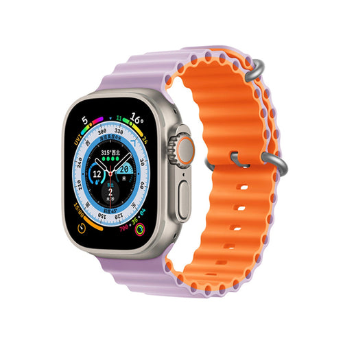 Curea silicon compatibila cu Watch Series 3 42mm, Watch Series 4 44mm, Mov
