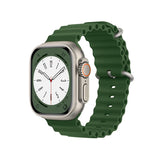 Curea silicon compatibila cu Watch Series 3 42mm, Watch Series 4 44mm, Verde