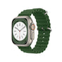 Curea silicon compatibila cu Watch Series 3 42mm, Watch Series 4 44mm, Verde
