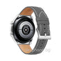 Curea piele ecologica compatibila cu Galaxy Watch 4 40mm, Galaxy Watch 4 44mm, Gri