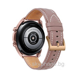 Curea piele ecologica compatibila cu Galaxy Watch 4 40mm, Galaxy Watch 4 44mm, Gri