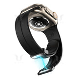 Curea silicon compatibila cu Watch Series 3 42mm, Watch Series 4 44mm, Roz