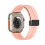 Curea silicon compatibila cu Watch Series 3 42mm, Watch Series 4 44mm, Roz