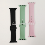 Curea silicon compatibila cu Watch Series 3, Watch Series 4, Verde