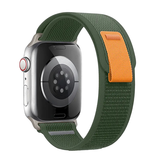 Curea textil compatibila cu Watch Series 3 42mm, Watch Series 4 44mm, Alb