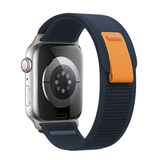 Curea textil compatibila cu Watch Series 3 42mm, Watch Series 4 44mm, Alb