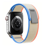 Curea textil compatibila cu Watch Series 3 42mm, Watch Series 4 44mm, Alb