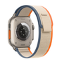 Curea textil compatibila cu Watch Series 3 42mm, Watch Series 4 44mm, Alb