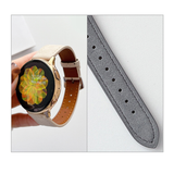 Curea piele compatibila cu Watch Active 40mm, Watch Active 2 40mm, Maro