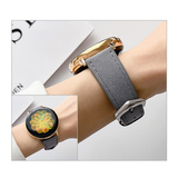 Curea piele compatibila cu Watch Active 40mm, Watch Active 2 40mm, Maro