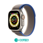 Curea COTECi nylon compatibila cu Watch Series 3 42mm, Watch Series 4 44mm, Alb