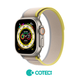 Curea COTECi nylon compatibila cu Watch Series 3 42mm, Watch Series 4 44mm, Alb