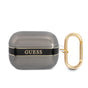 Husa, Guess AirPods Pro TPU Printed Stripe Neagra Omax 7df7e7, Negru