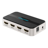 Comutator HDMI Vention 3-in-1, 4K 60Hz, 3D, cu audio, Negru