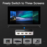 Comutator HDMI Vention 3-in-1, 4K 60Hz, 3D, cu audio, Negru
