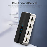 Comutator HDMI Vention 3-in-1, 4K 60Hz, 3D, cu audio, Negru