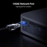 NAS UGREEN DXP480T Plus, 4 sloturi M.2 NVMe, Intel Core i5-1235U, fara SSD