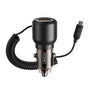 Incarcator auto XO CC59, 12V, 110W, USB-A + USB-C, cu cablu Type-C, Negru