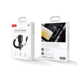 Incarcator auto XO CC59, 12V, 110W, USB-A + USB-C, cu cablu Type-C, Negru
