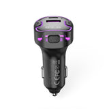 Transmitator FM Wireless Mp3 Auto XO Bcc12 15.5W QC USB-A USB-C Lumina Ambientala