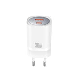 Incarcator XO CE21 30W GaN USB-C/USB-A, cu cablu USB-C la Lightning