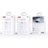 Incarcator XO CE21 30W GaN USB-C/USB-A, cu cablu USB-C la Lightning