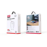 Incarcator XO 20W, USB-A + USB-C, pentru priza 220V, Alb