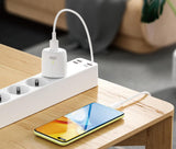 Incarcator XO 20W, USB-A + USB-C, pentru priza 220V, Alb