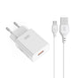 Incarcator XO L127 18W USB-A, cu cablu USB-A la Micro-USB