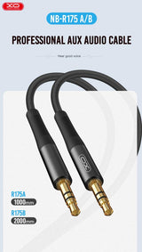 XO Cable AUX, 2 m, NB-R175B /black/