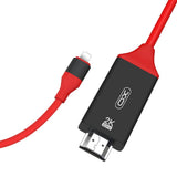 Cablu de date XO Lightning la HDMI, 1.8 m