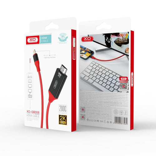 Cablu de date XO Lightning la HDMI, 1.8 m