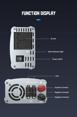 XO Car Inverter 500W, AC, gray - CZ021
