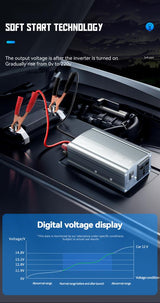 XO Car Inverter 500W, AC, gray - CZ021