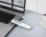 Telecomanda prezentari XO CF27, pointer laser, alba