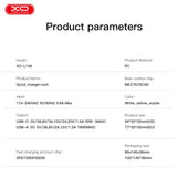 XO 220V 30W, USB-C + USB-A, white - L149