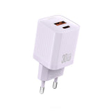 XO 220V 30W, USB-C + USB-A, white - L149