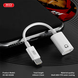 Adaptor Audio XO Type-C la Lightning, NB-R268B – Alb