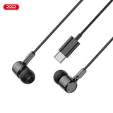 Căști cu fir Jack Type-C XO EP81 Sunflower, cu decodare digitală, Negre