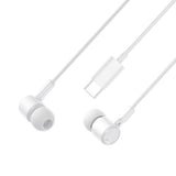 Căști cu fir XO HF EP81 cu jack Type-C, model Floarea Soarelui, decodare digitală, Albe
