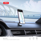 Suport magnetic auto XO C131 cu baza adeziva si inel magnetic, auriu inchis