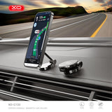 Suport magnetic auto XO C133 cu baza adeziva, rotativ, auriu inchis